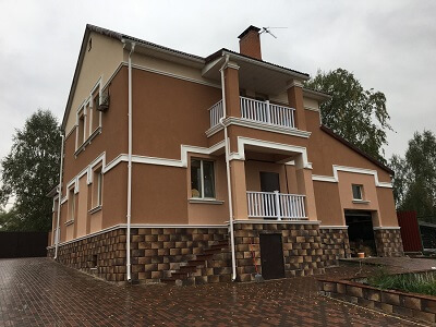 Наружная отделка дома в Осиповичах