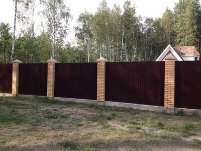 Установка забора из металлопрофиля в Осиповичах